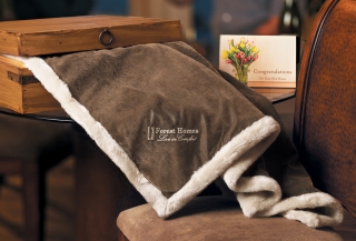 Embroidered Plush Blankets